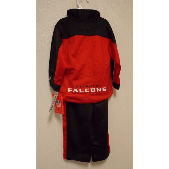NFL Atlanta Falcons Red Hooded Sweat Suit Size 2T by NFL Reebok - Picture 3 of 7